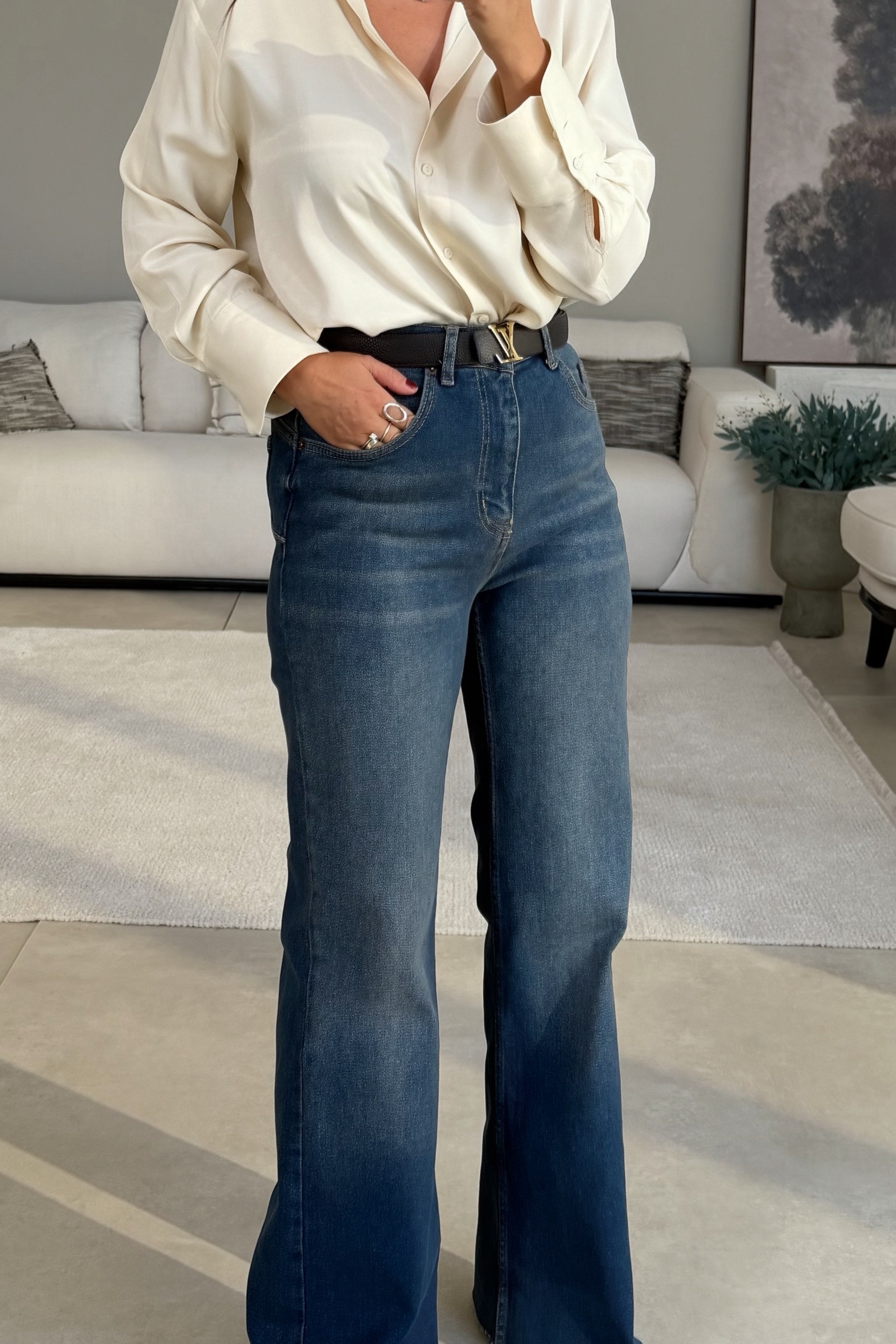 Palazzo Jean DARK BLUE