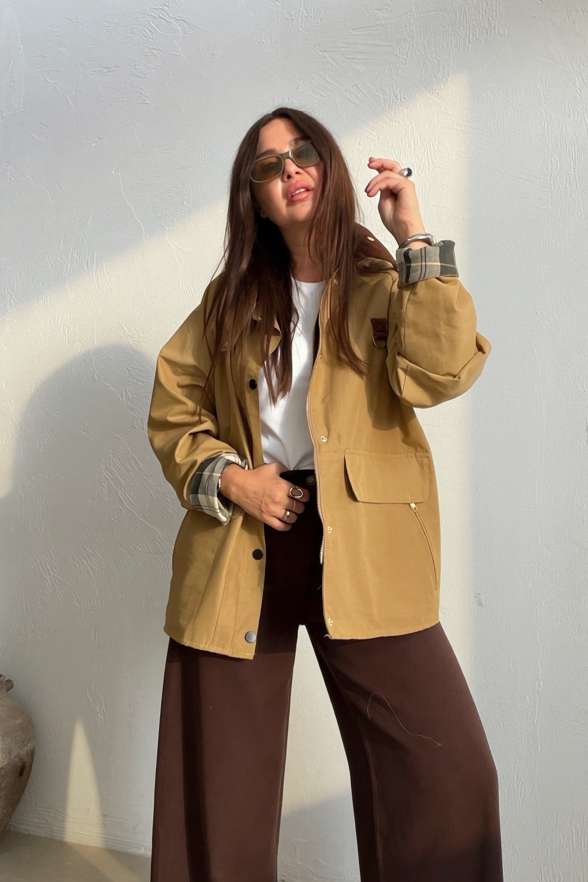 Premium Seri Mevsimlik Mont CAMEL