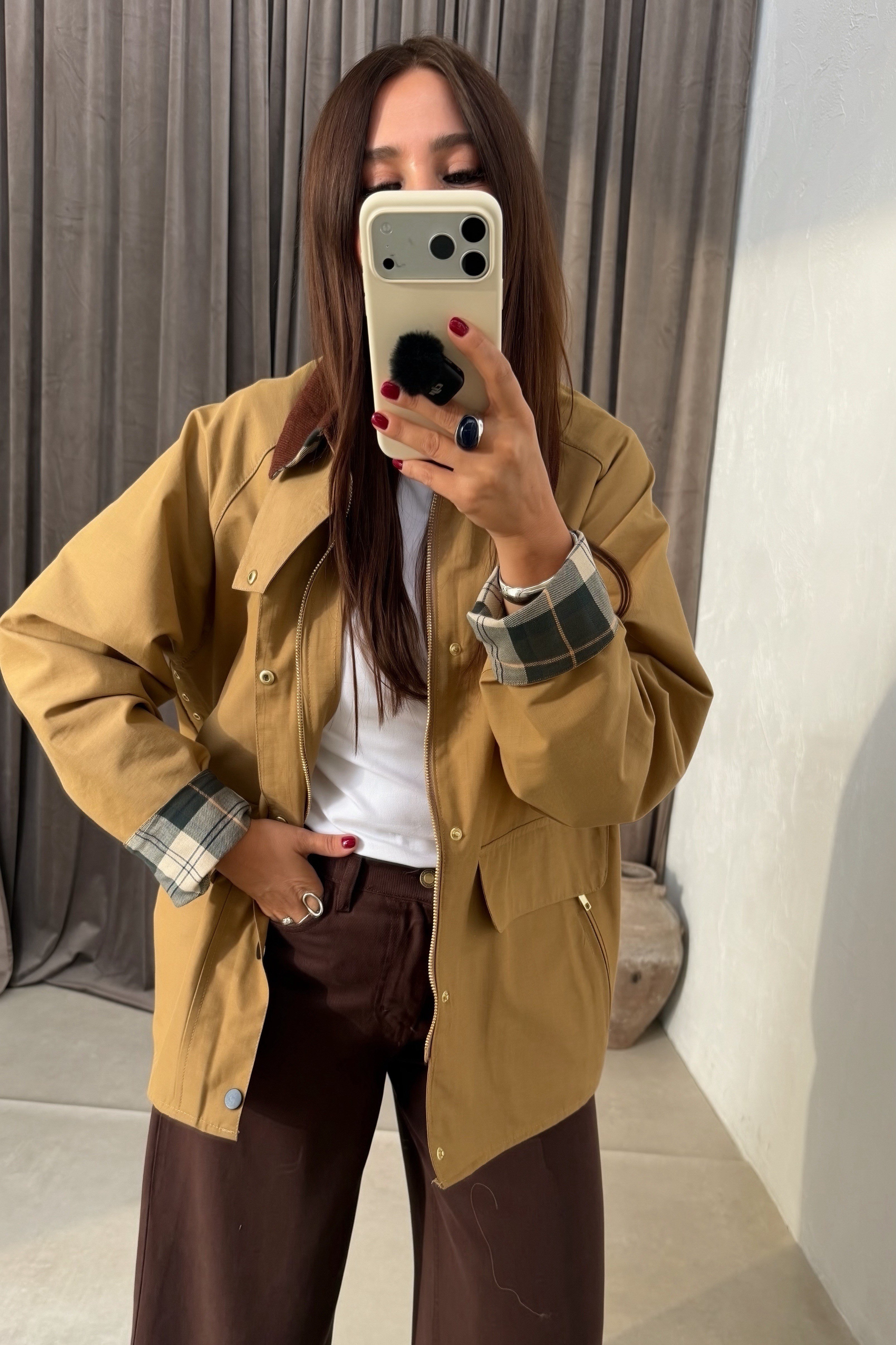 Premium Seri Mevsimlik Mont CAMEL