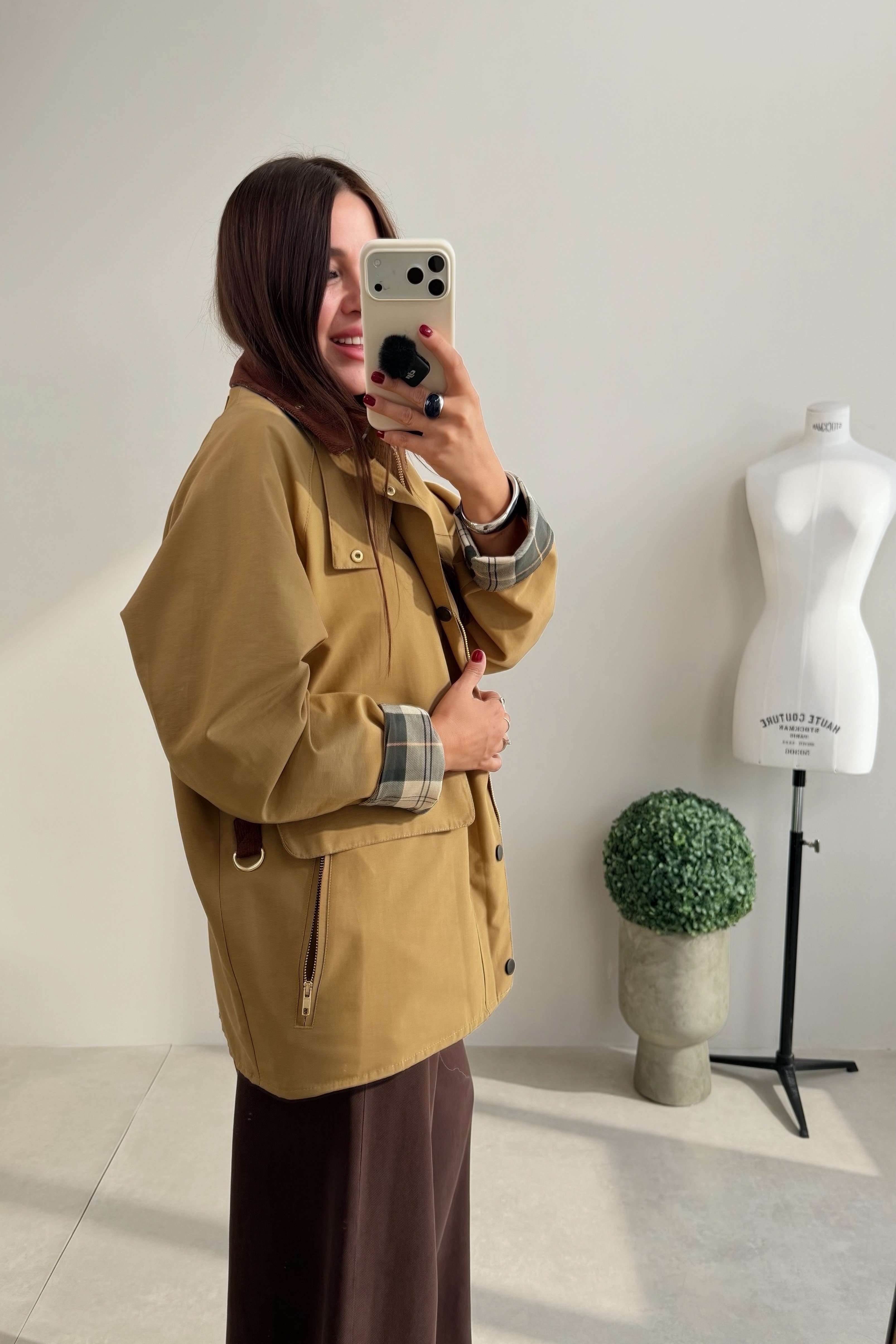 Premium Seri Mevsimlik Mont CAMEL