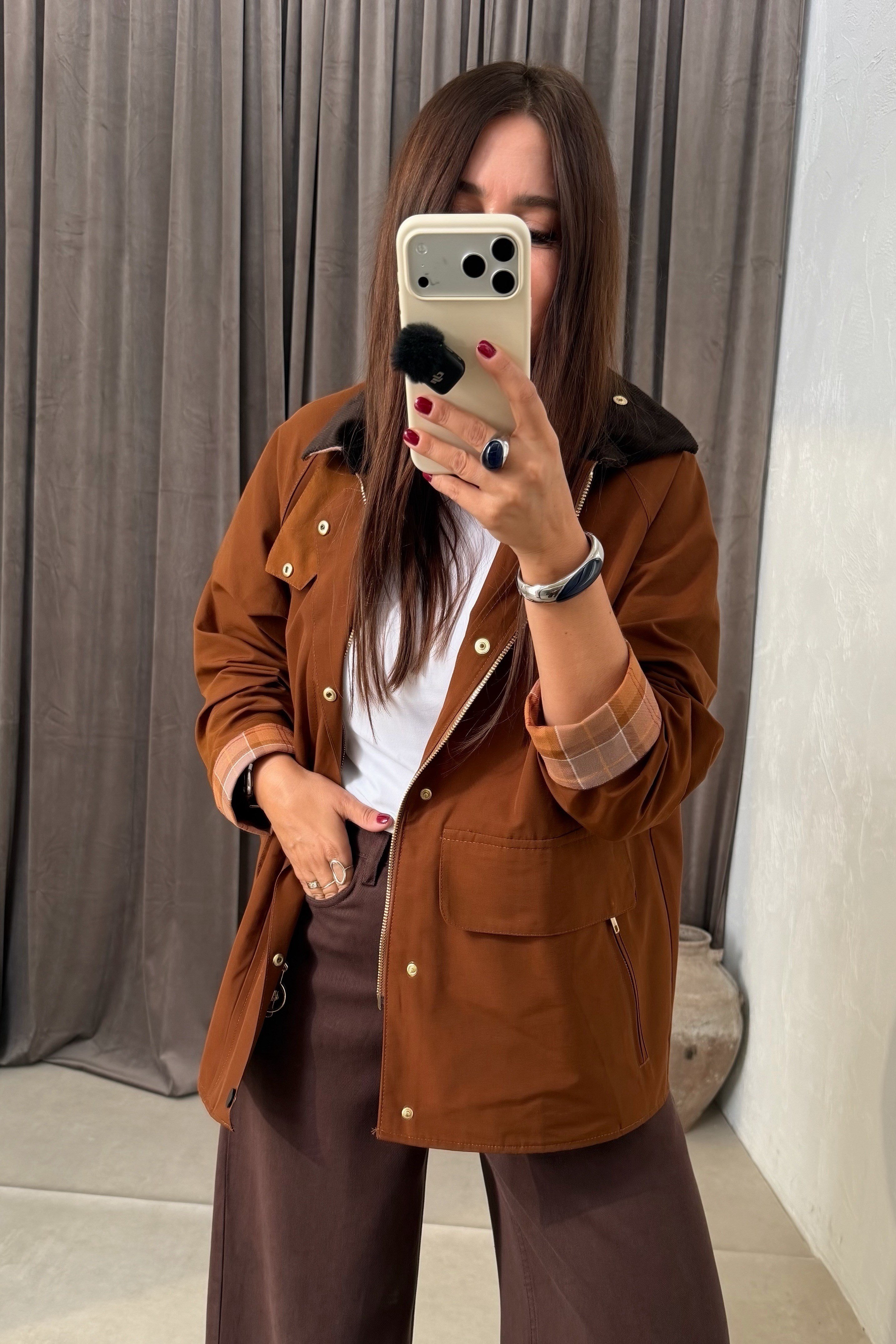 Premium Seri Mevsimlik Mont KİREMİT