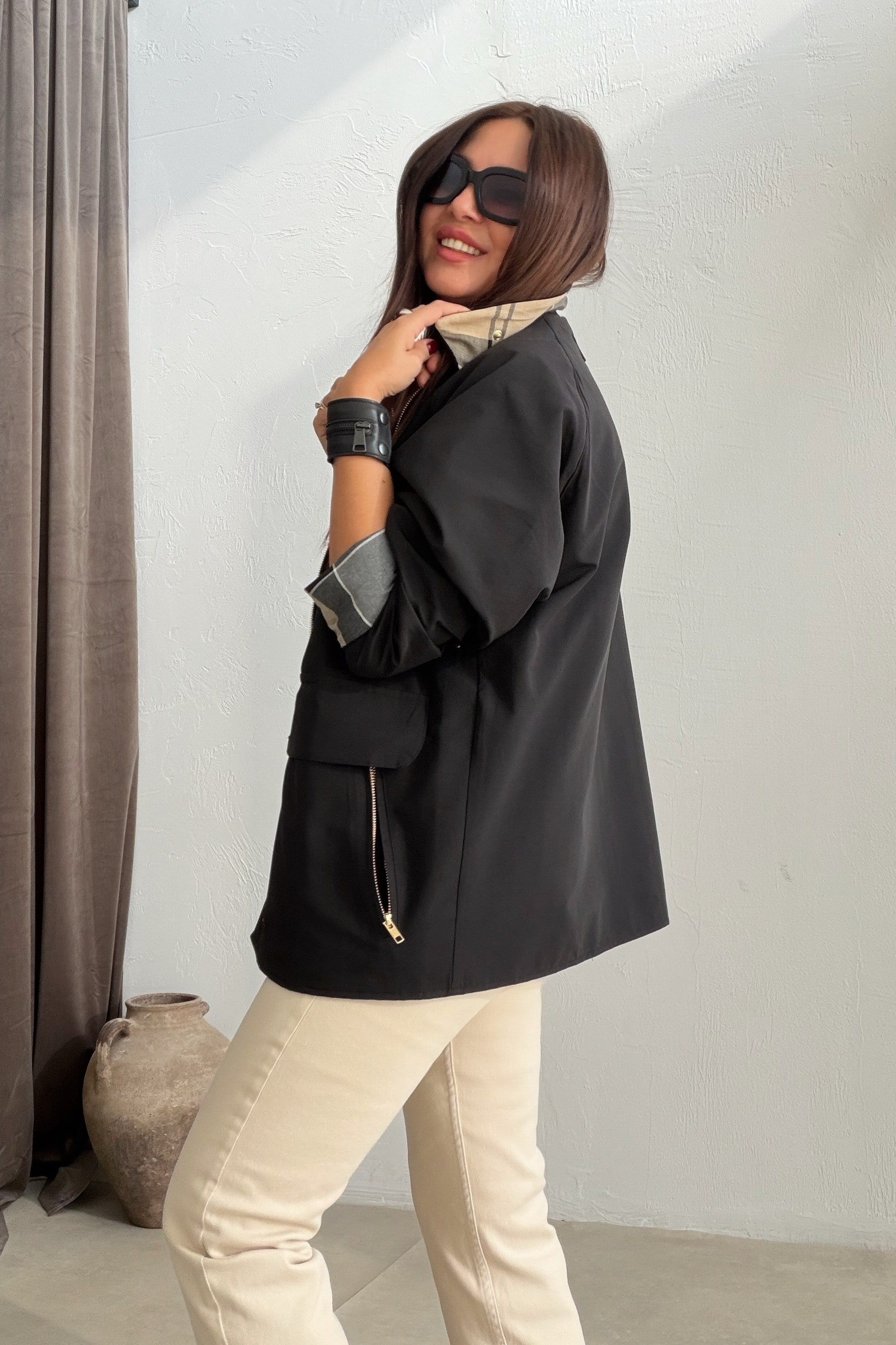 Premium Seri Mevsimlik Mont SİYAH