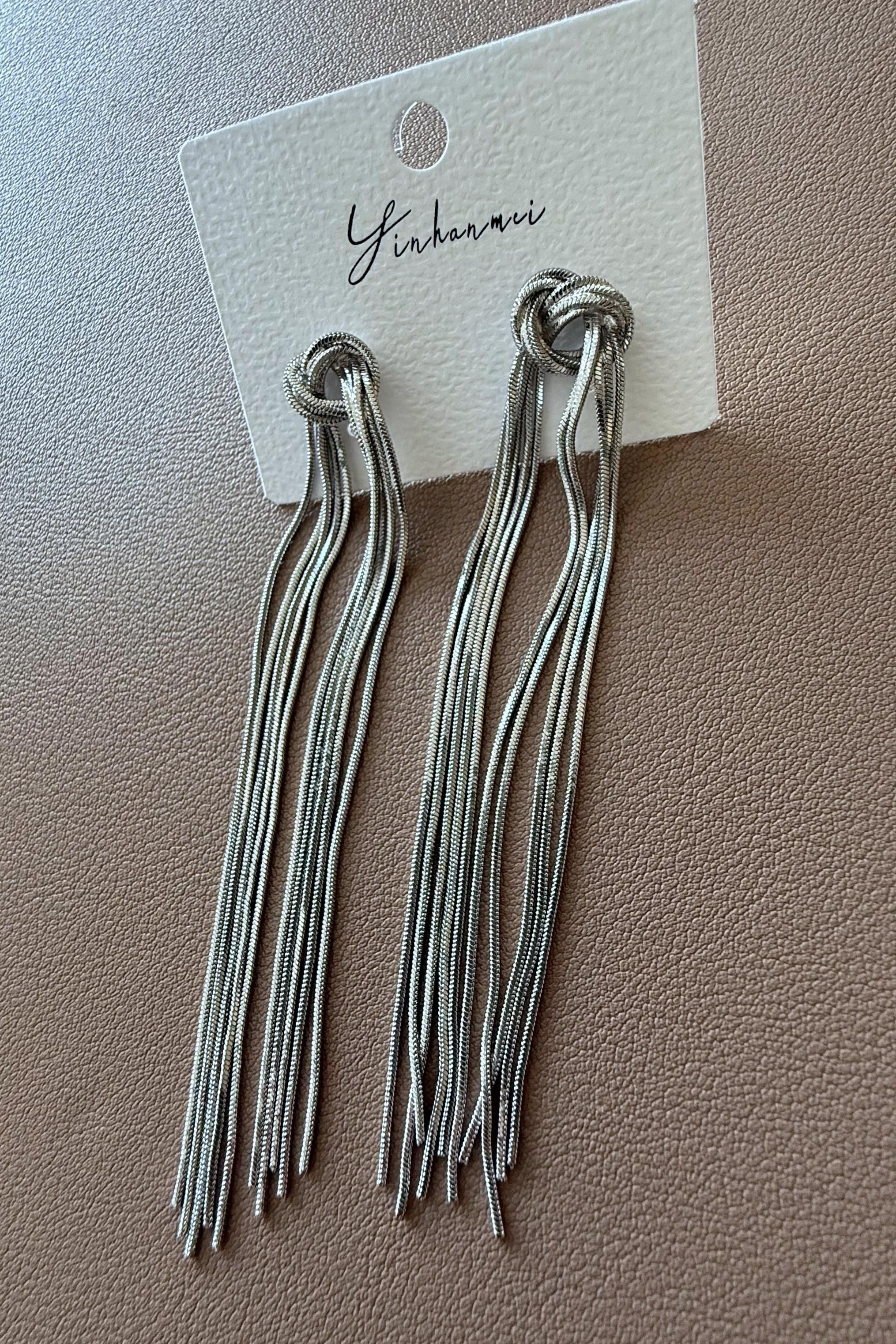 Silver Düğüm Küpe 