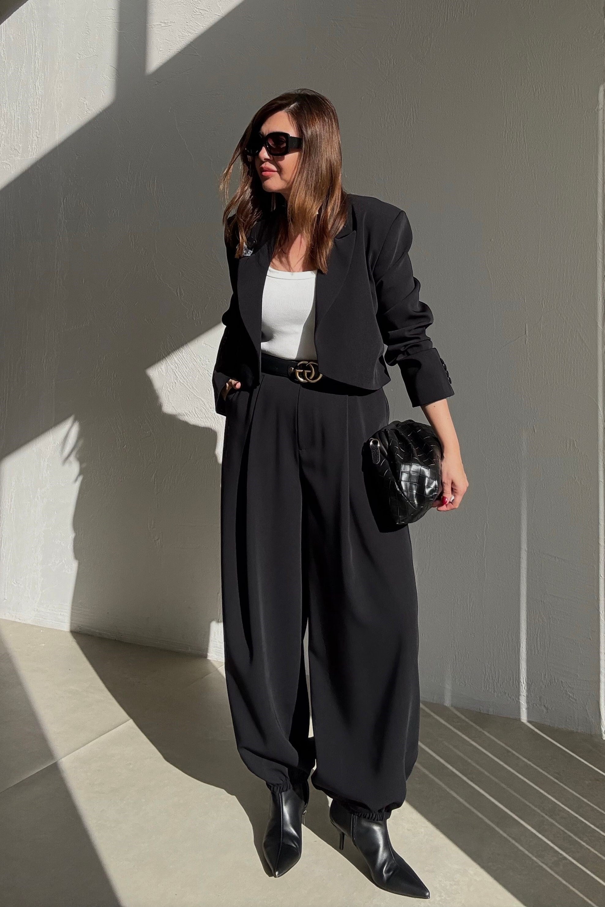 Siyah Balon Pantolon 