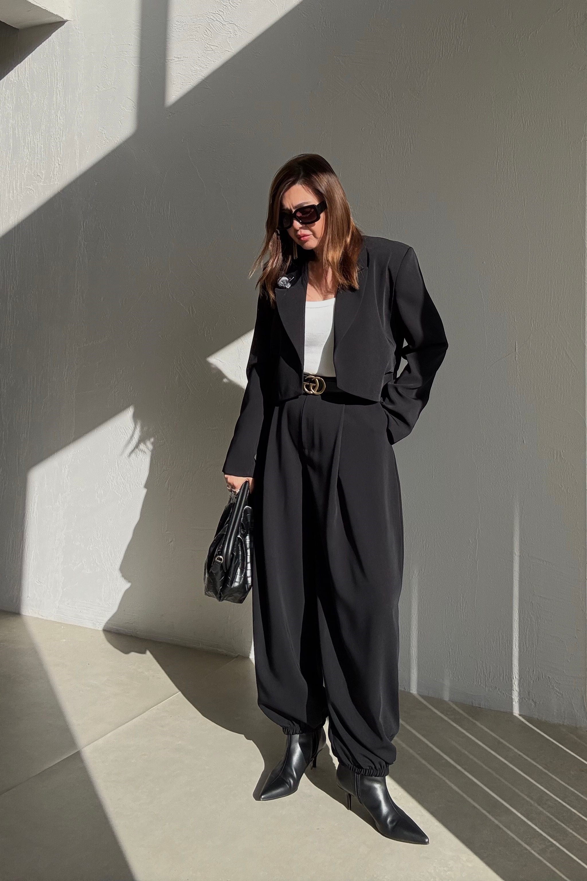 Siyah Balon Pantolon 