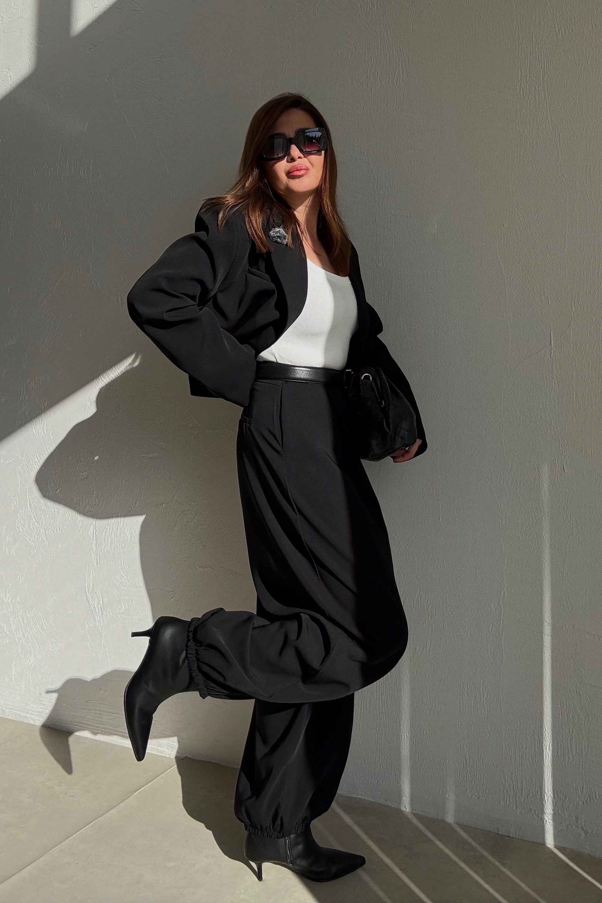 Siyah Balon Pantolon 