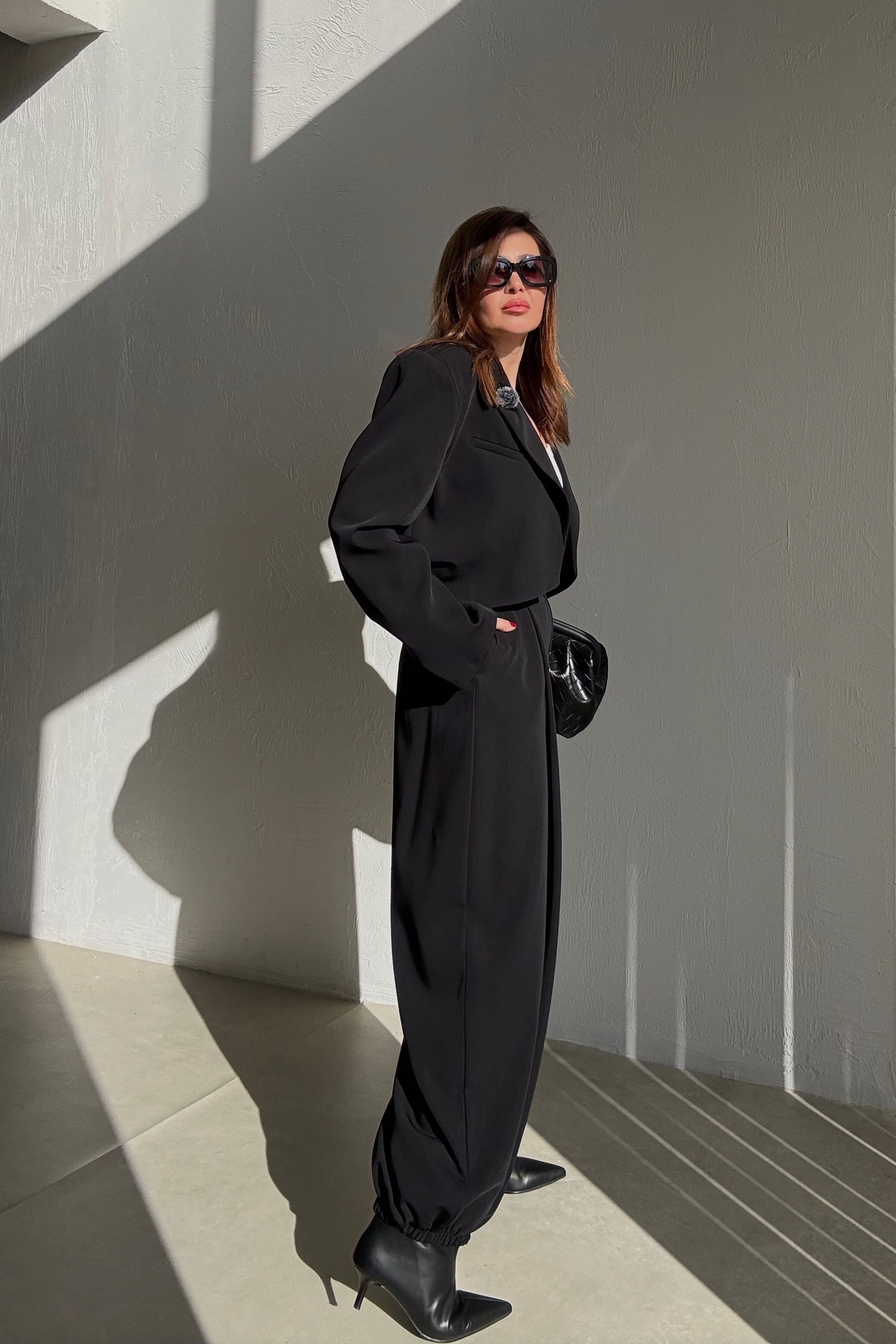 Siyah Balon Pantolon 