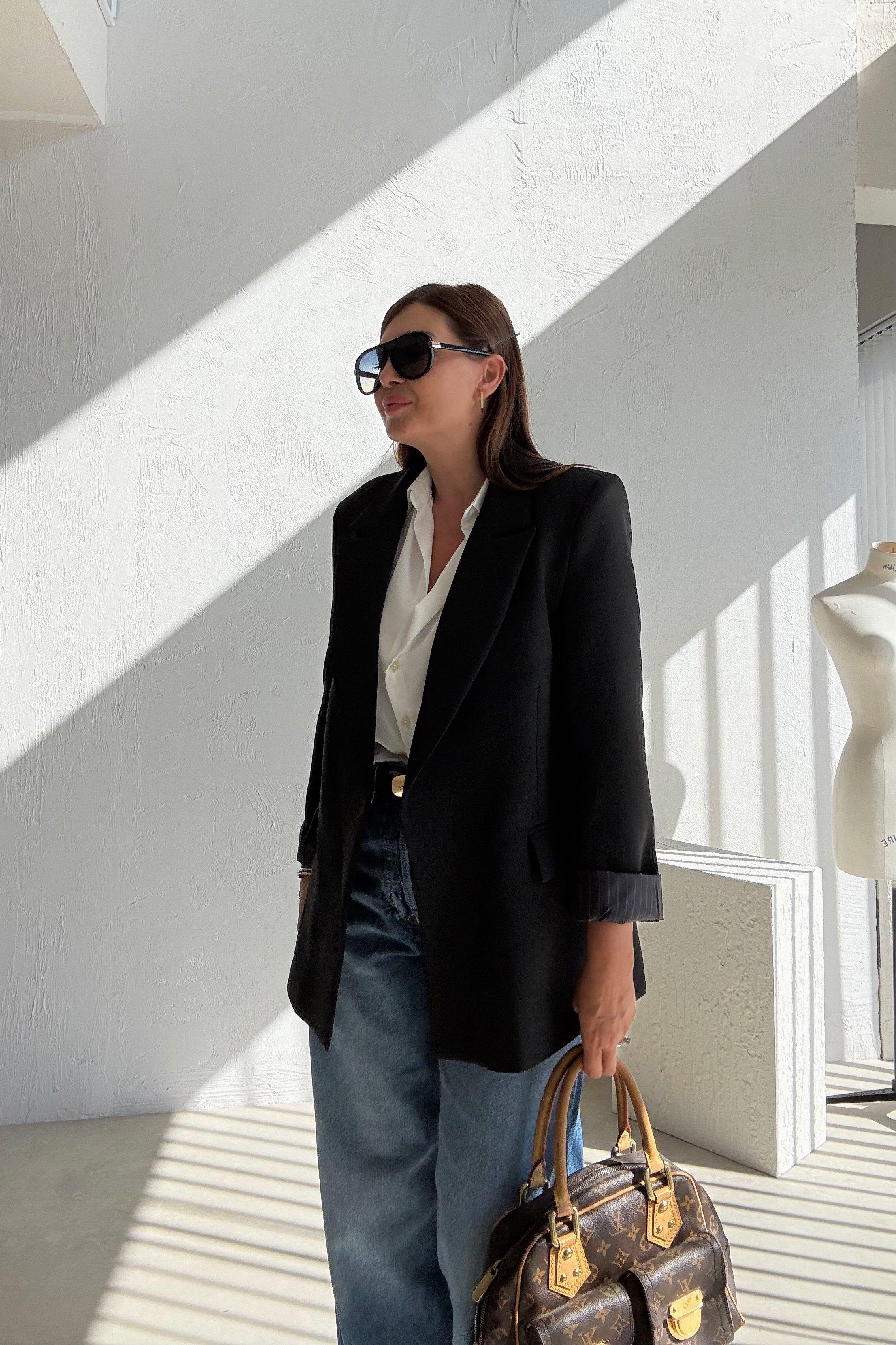 Siyah Daldiwon Astarlı Blazer Ceket 
