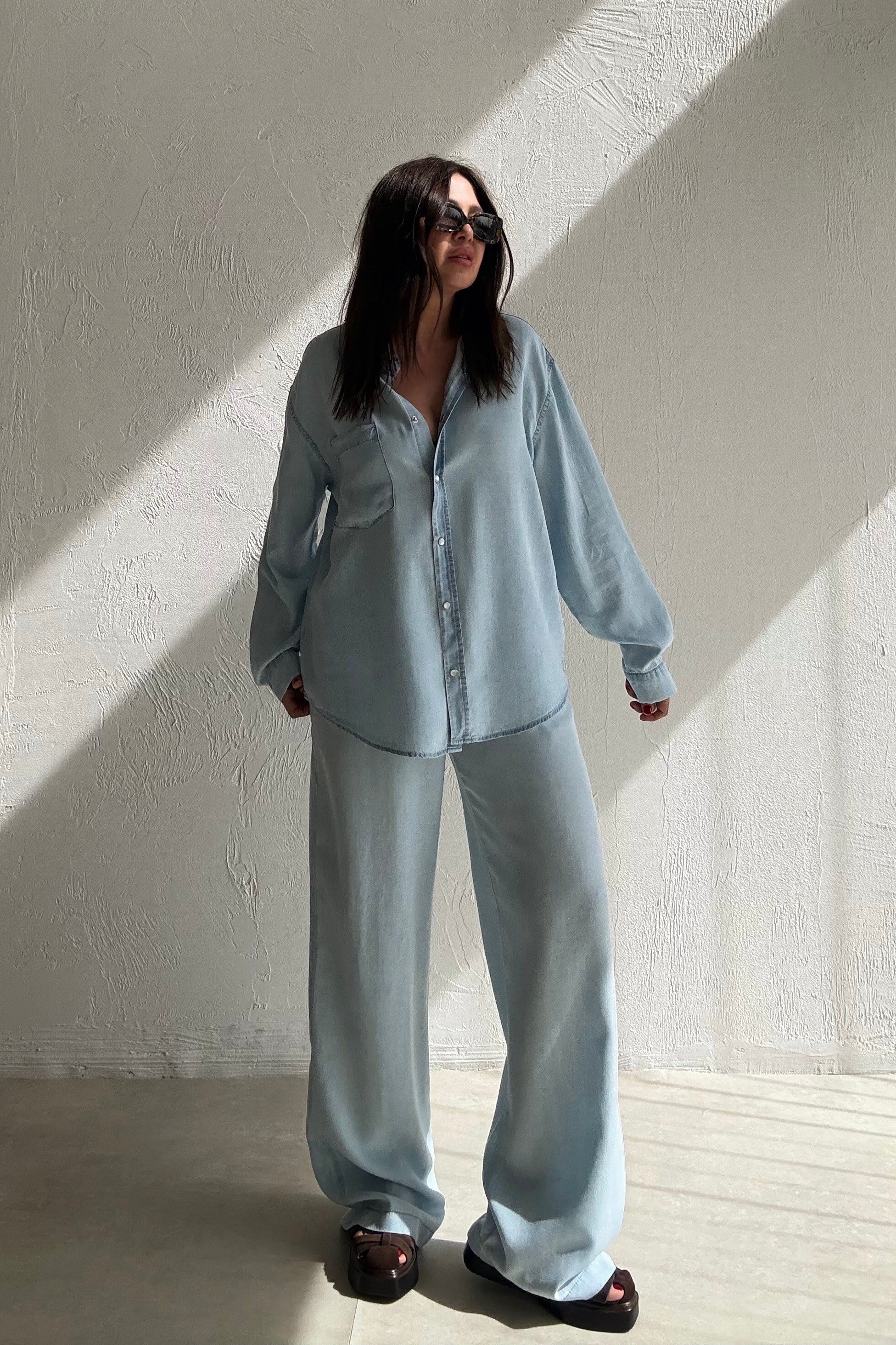 Sky Denim Takım BUZ MAVİSİ