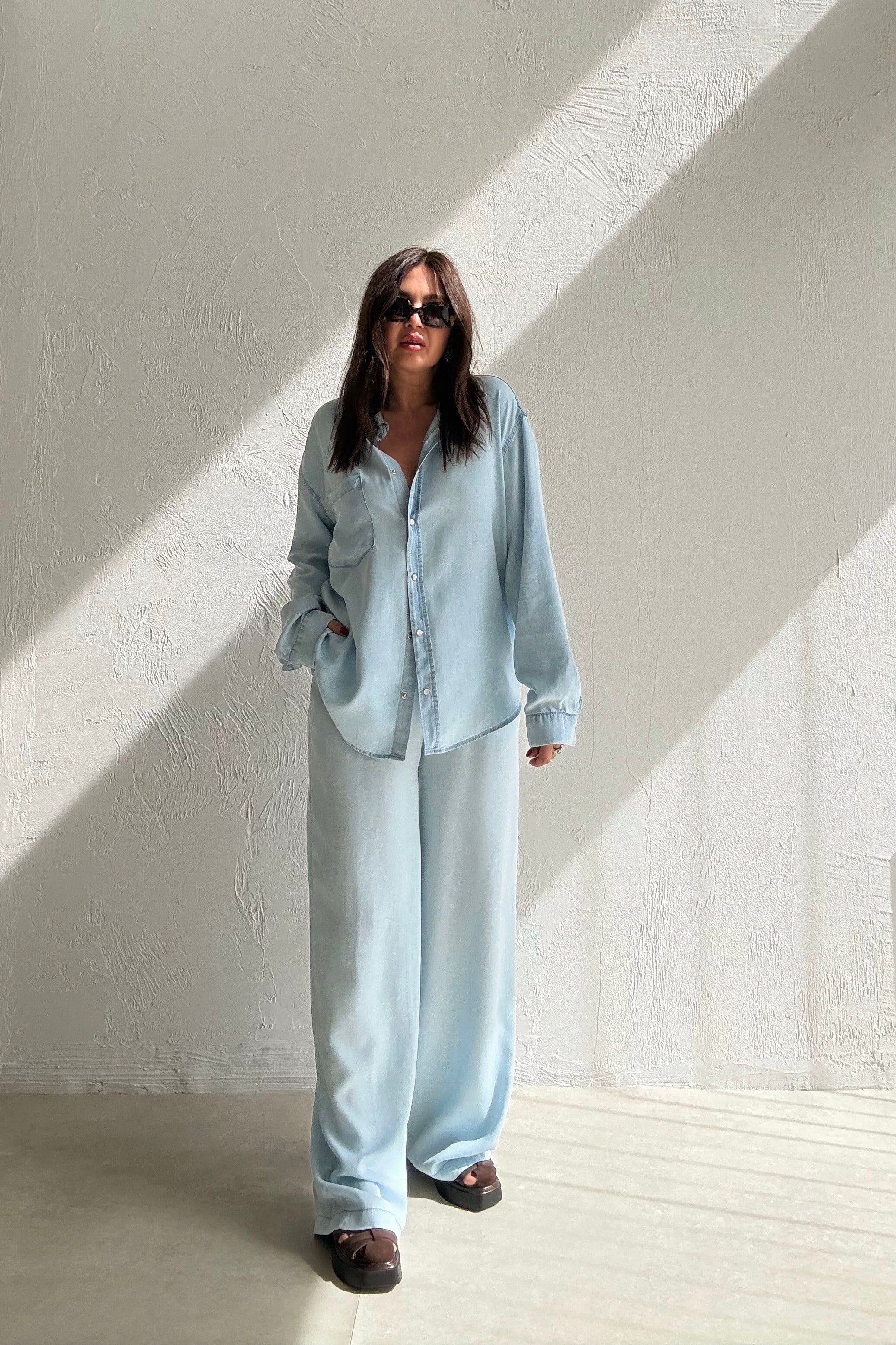 Sky Denim Takım BUZ MAVİSİ