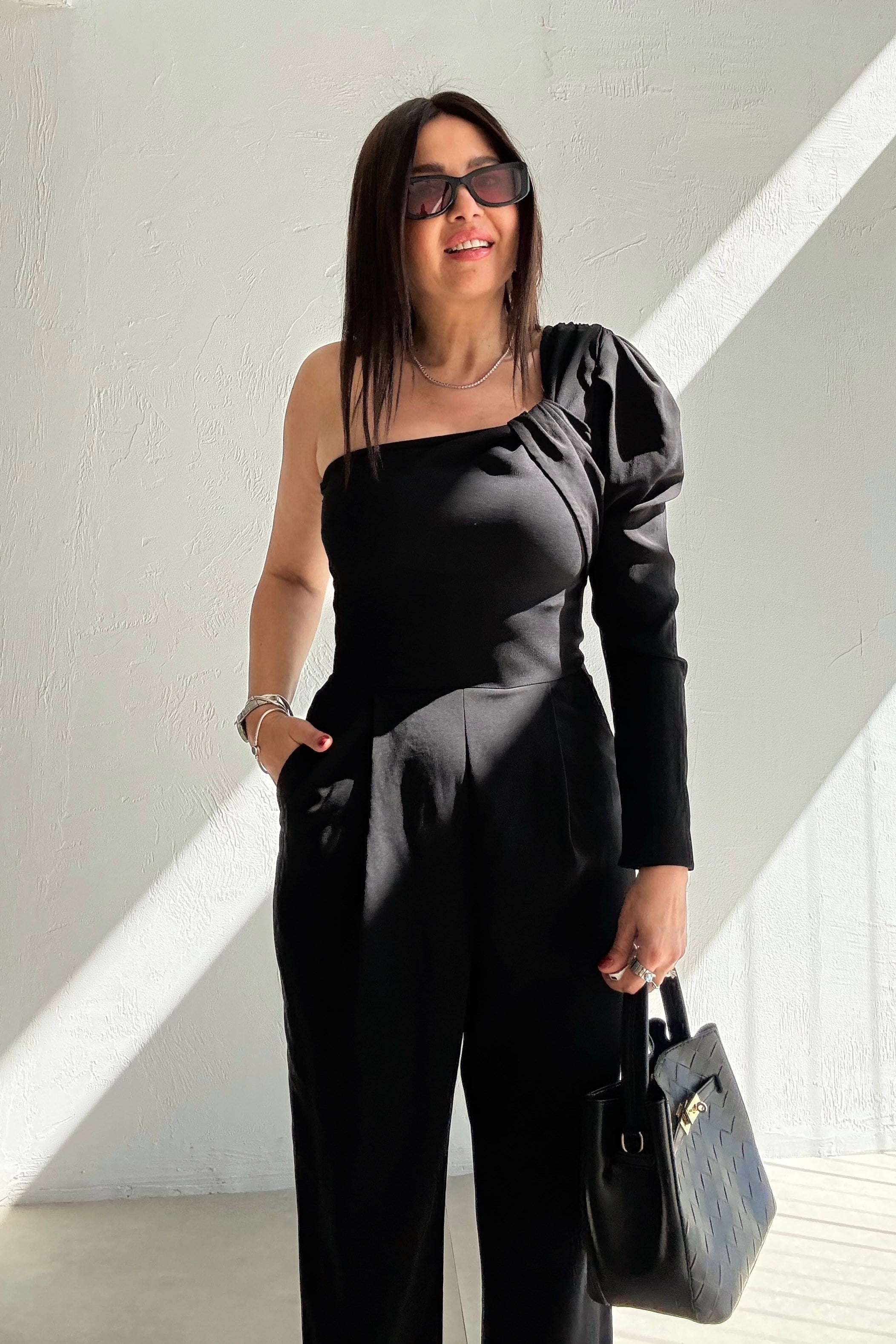 Tek Omuz Tulum SİYAH