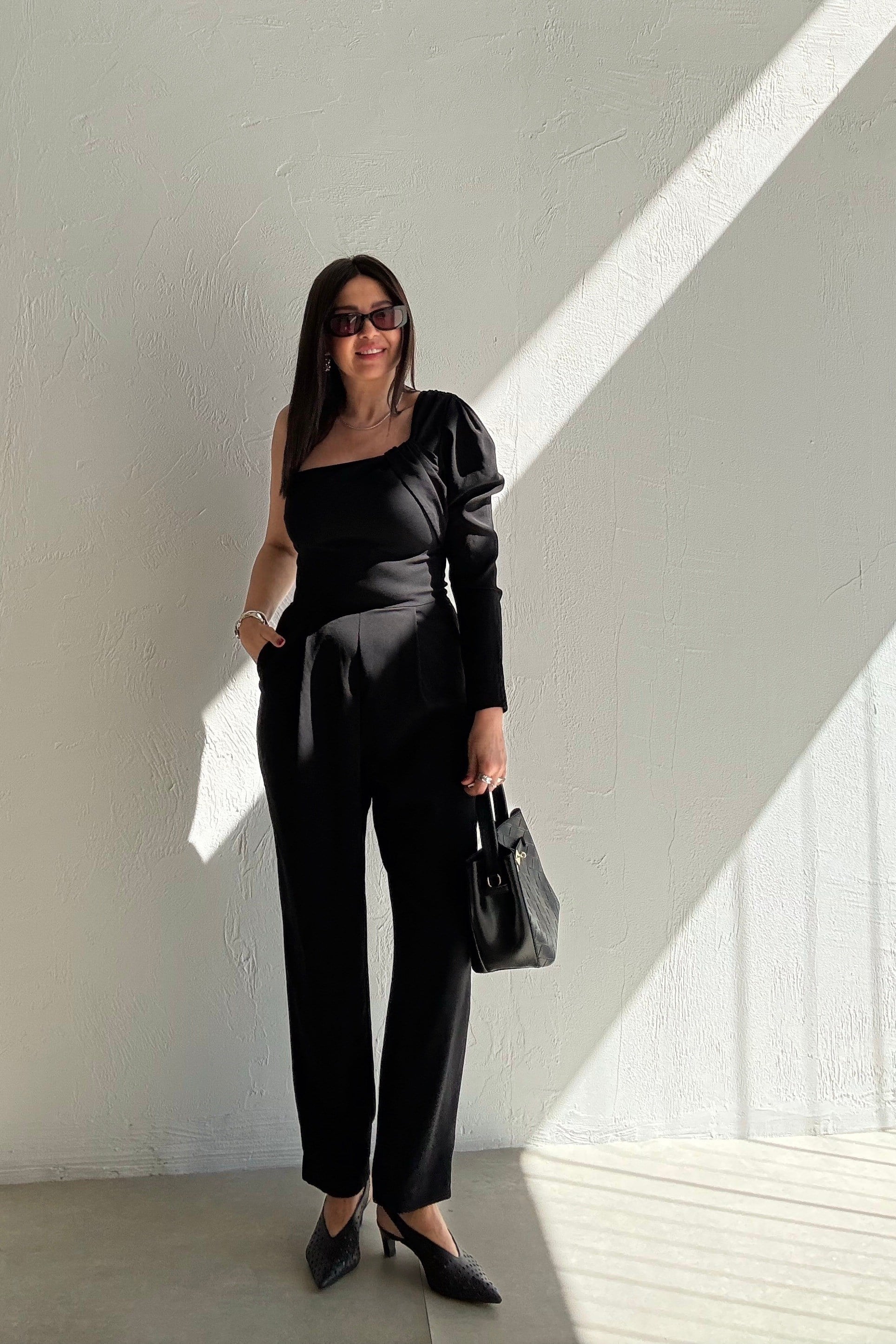 Tek Omuz Tulum SİYAH