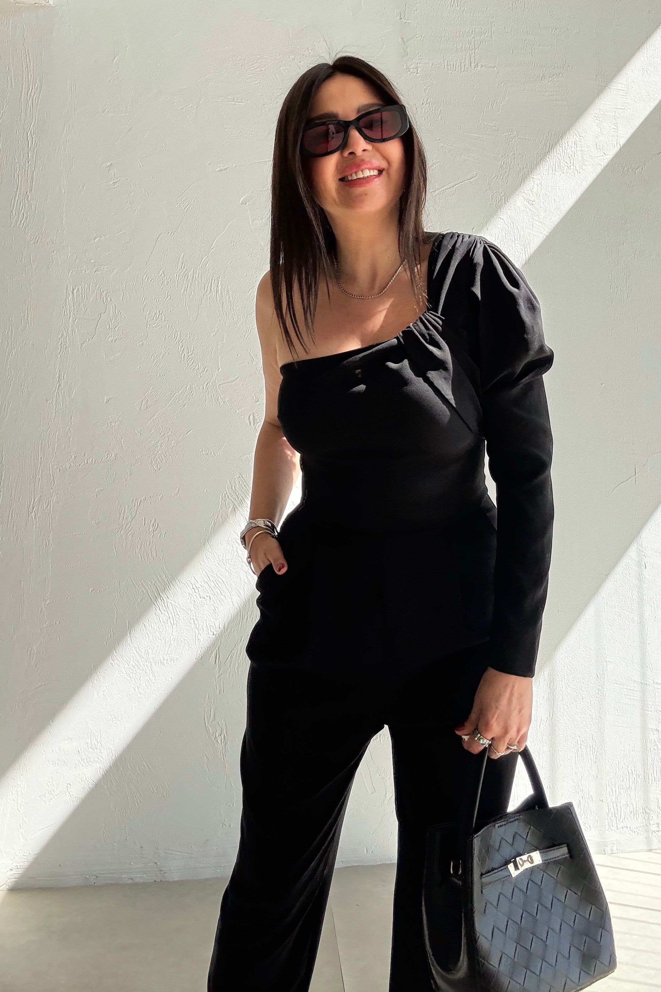 Tek Omuz Tulum SİYAH