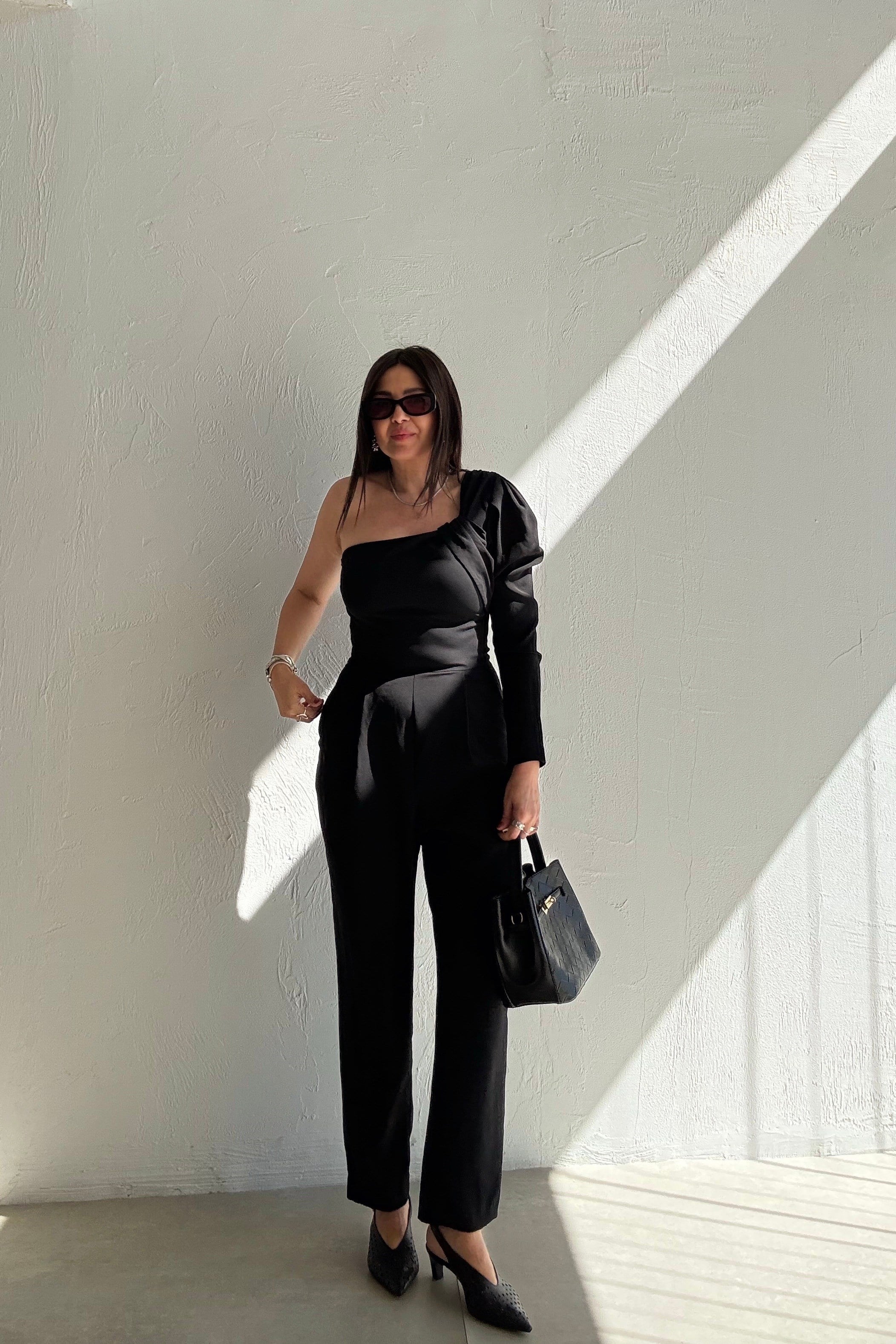 Tek Omuz Tulum SİYAH