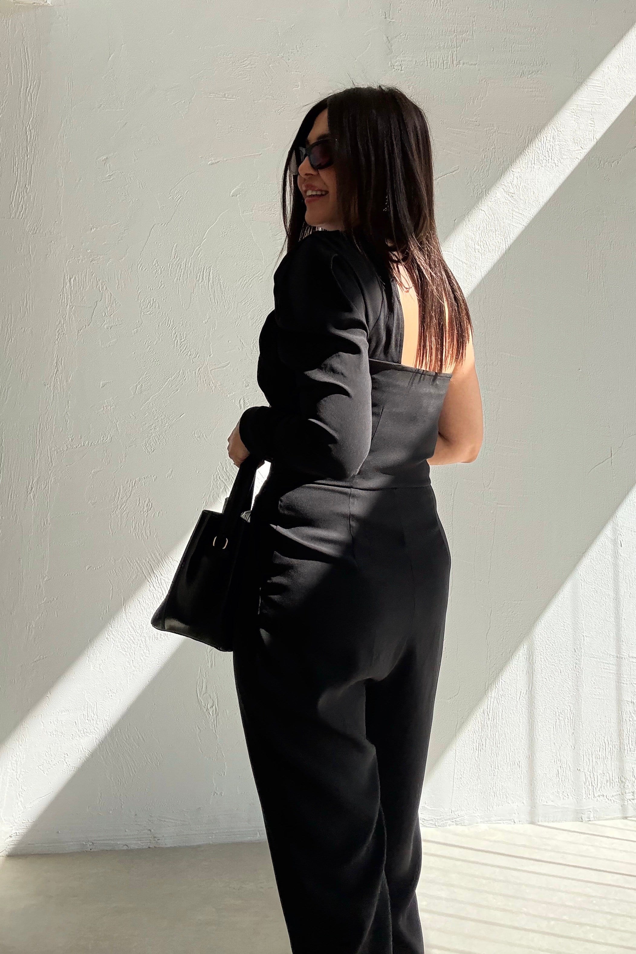 Tek Omuz Tulum SİYAH