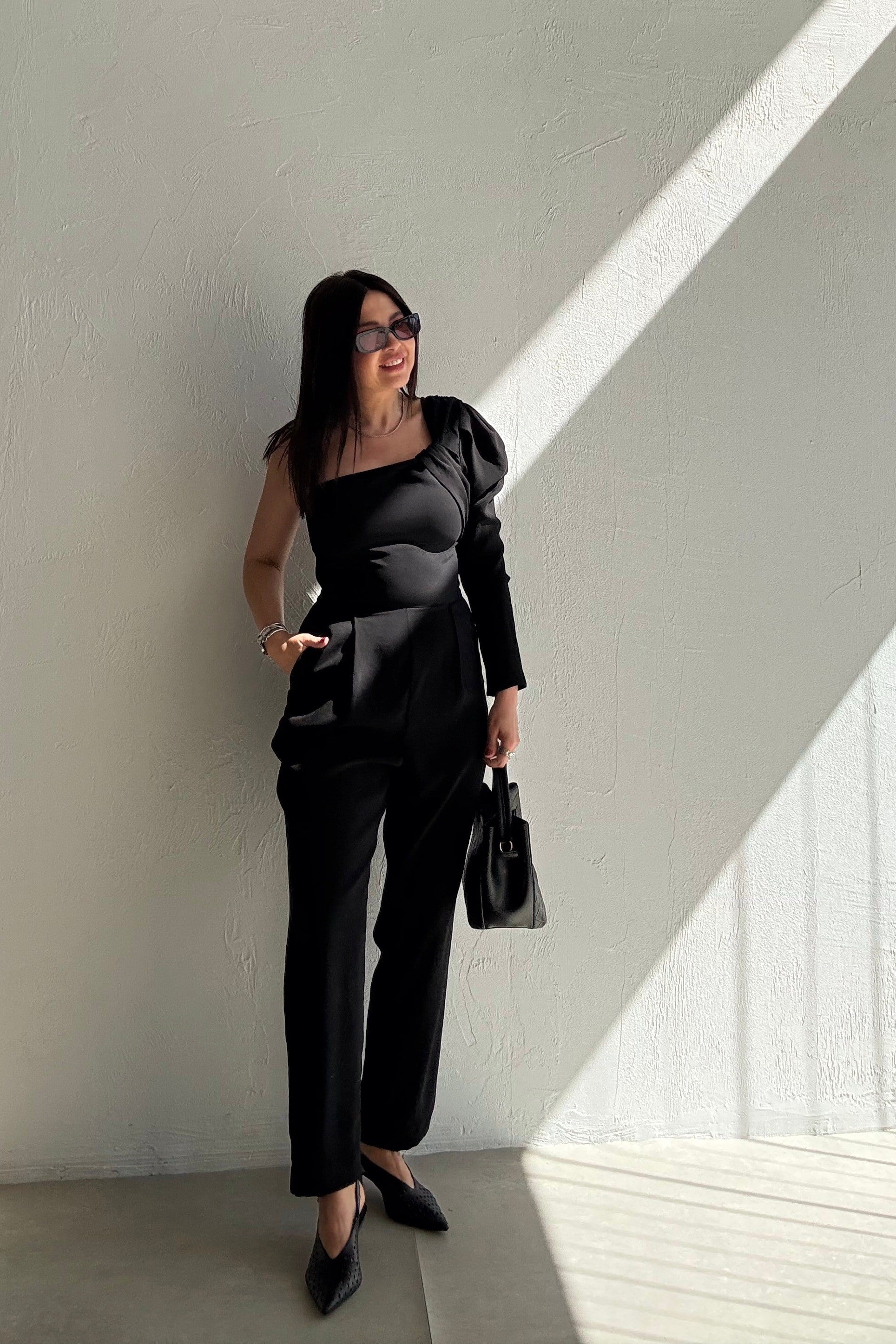 Tek Omuz Tulum SİYAH