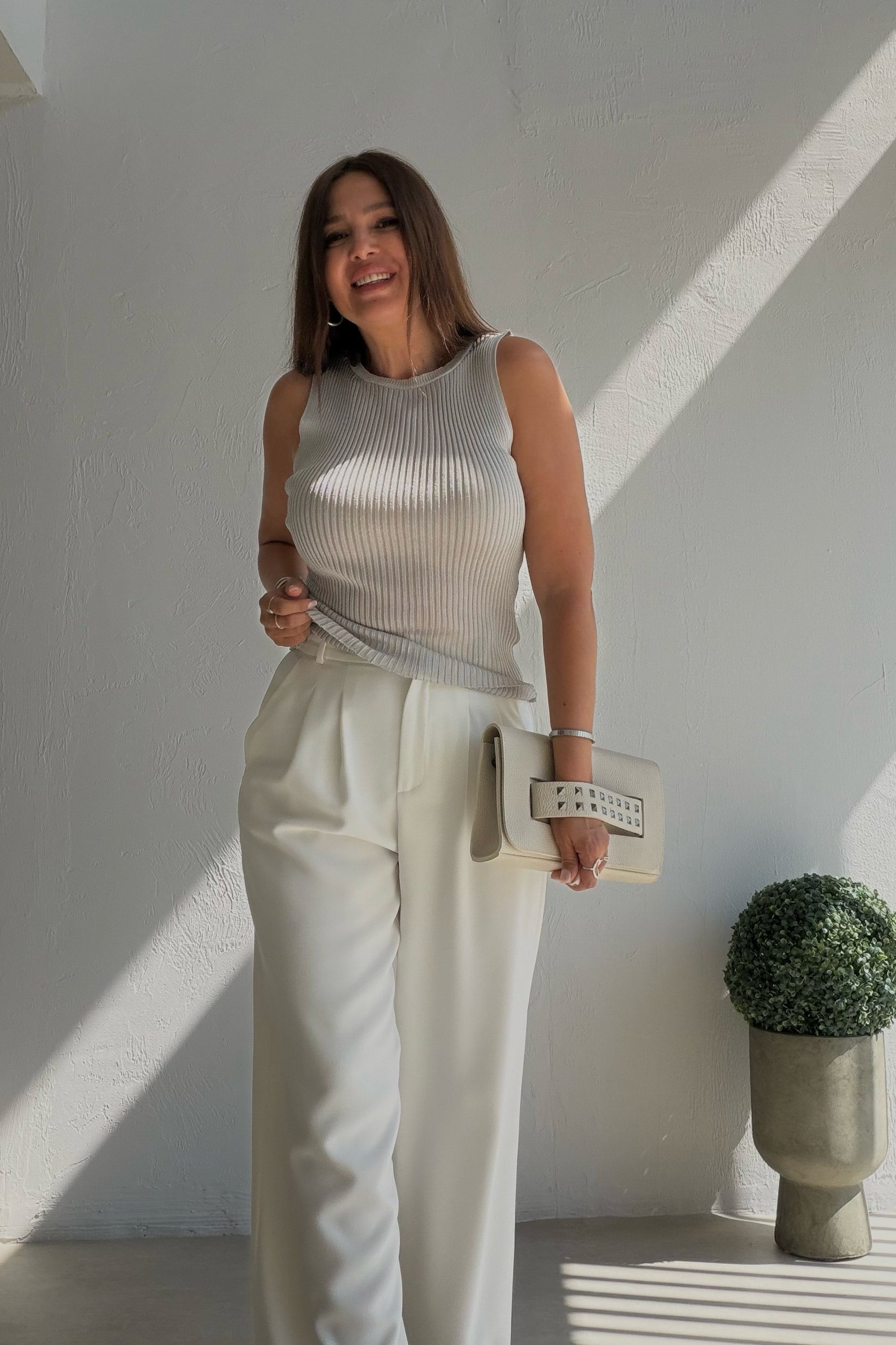 Triko Kolsuz Bluz TAŞ