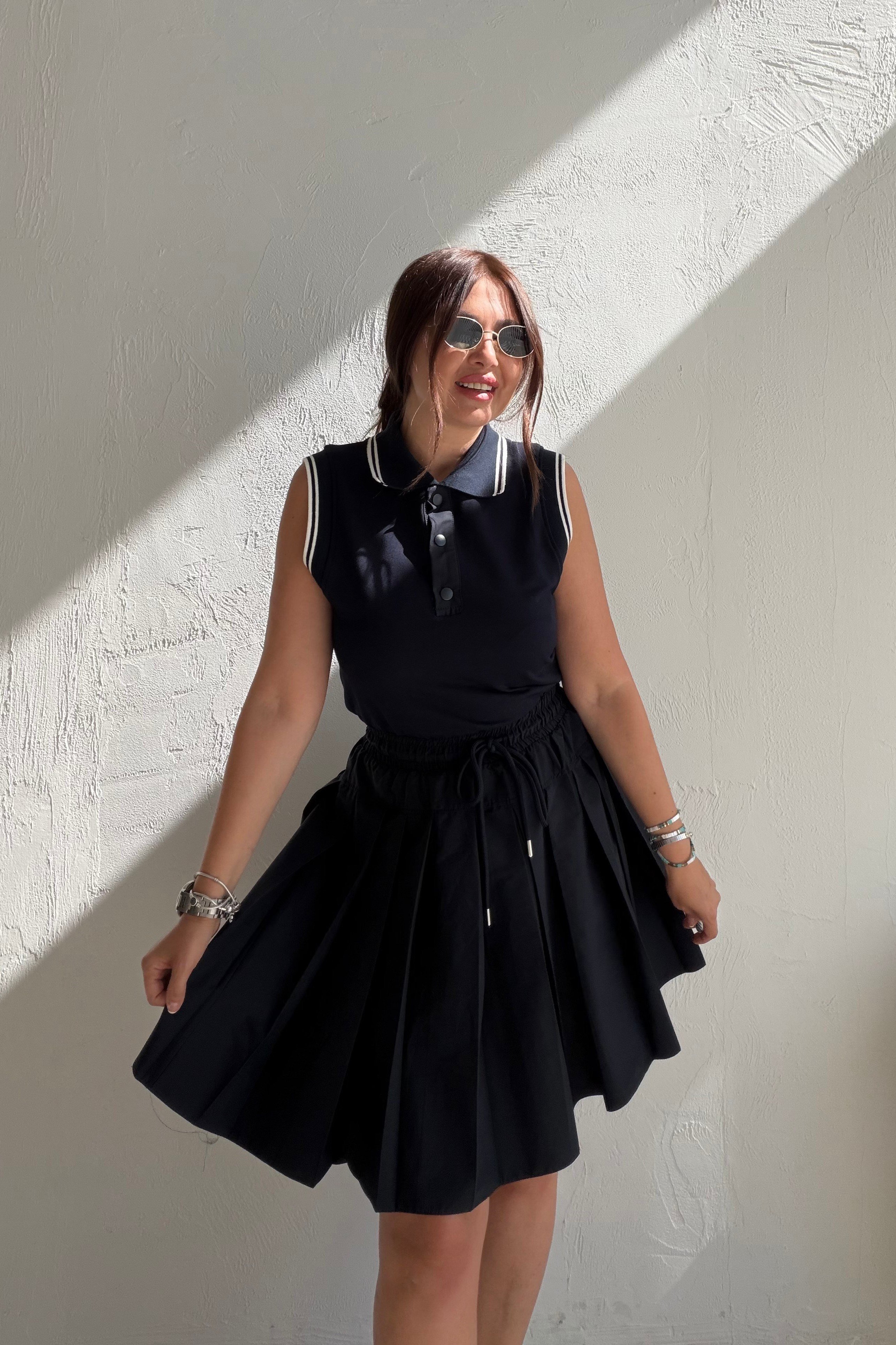 Vera Polo Elbise LACİVERT
