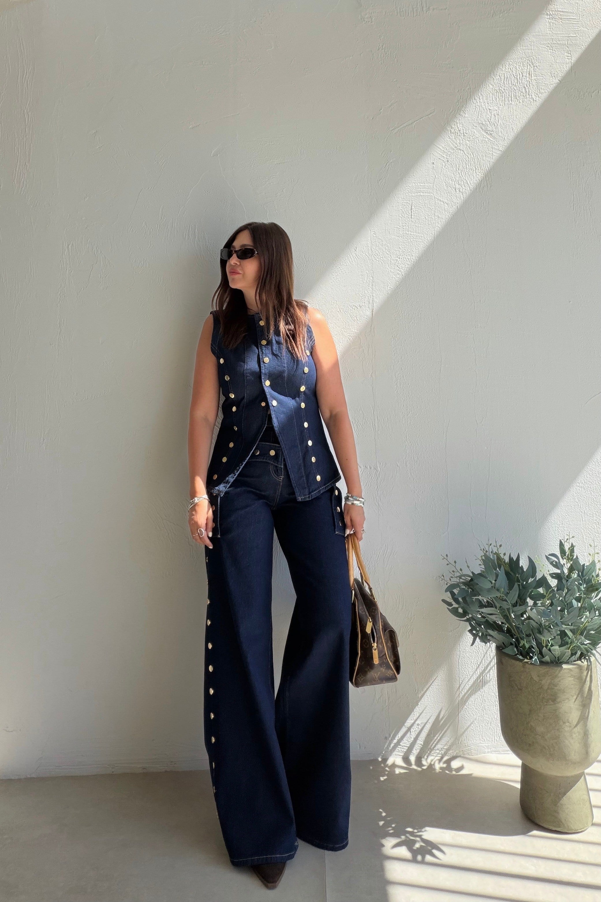 Western Denim Pantolonlu Takım LACİVERT