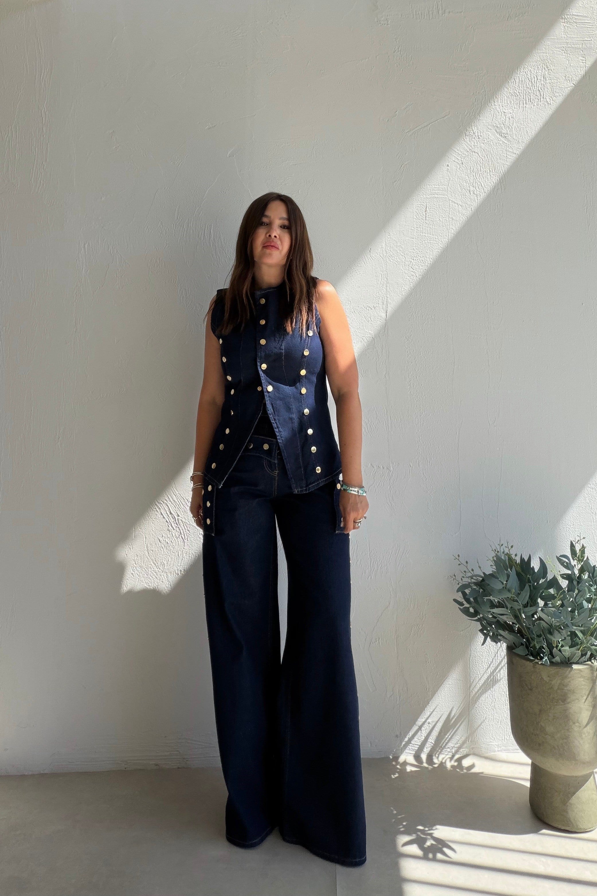 Western Denim Pantolonlu Takım LACİVERT