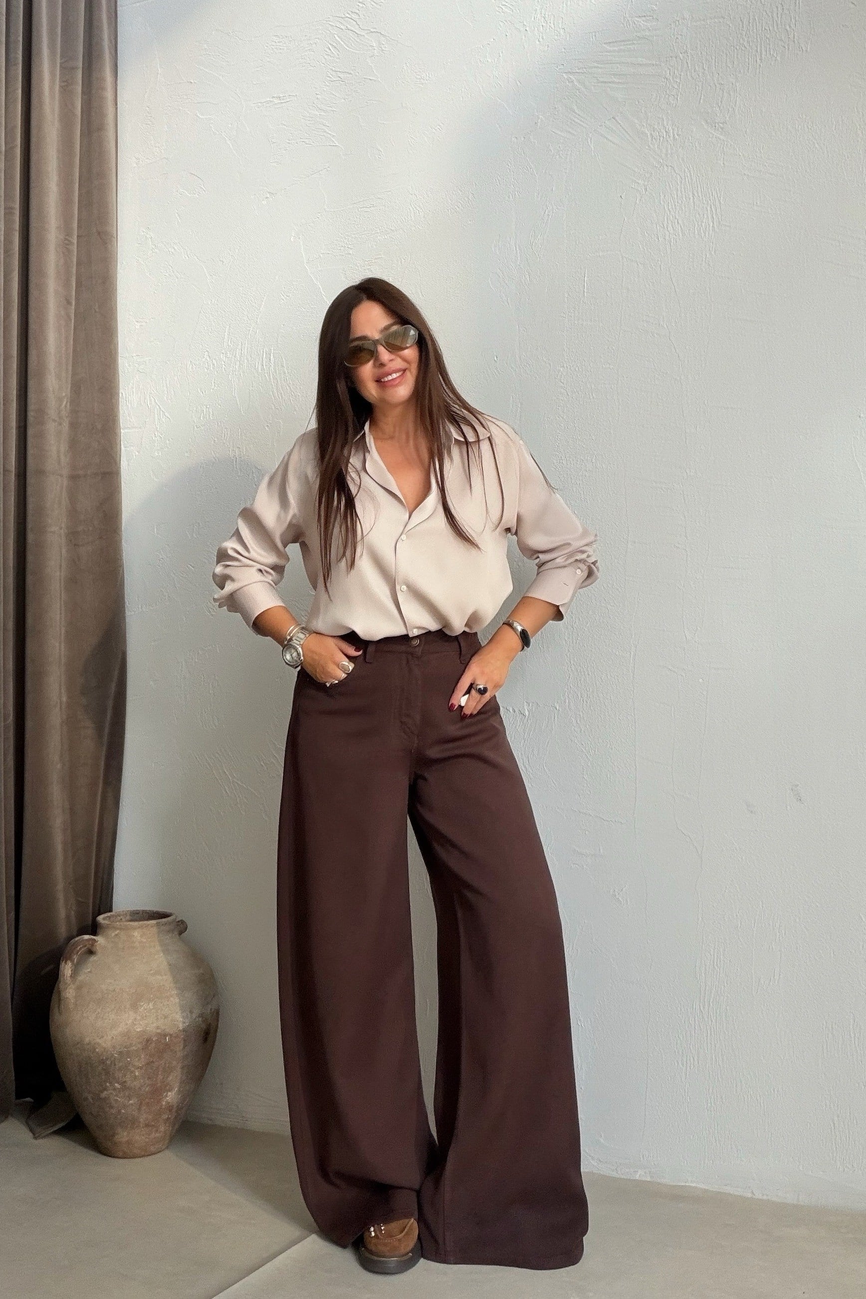 Yumuşak Dokulu Jean KAHVERENGİ