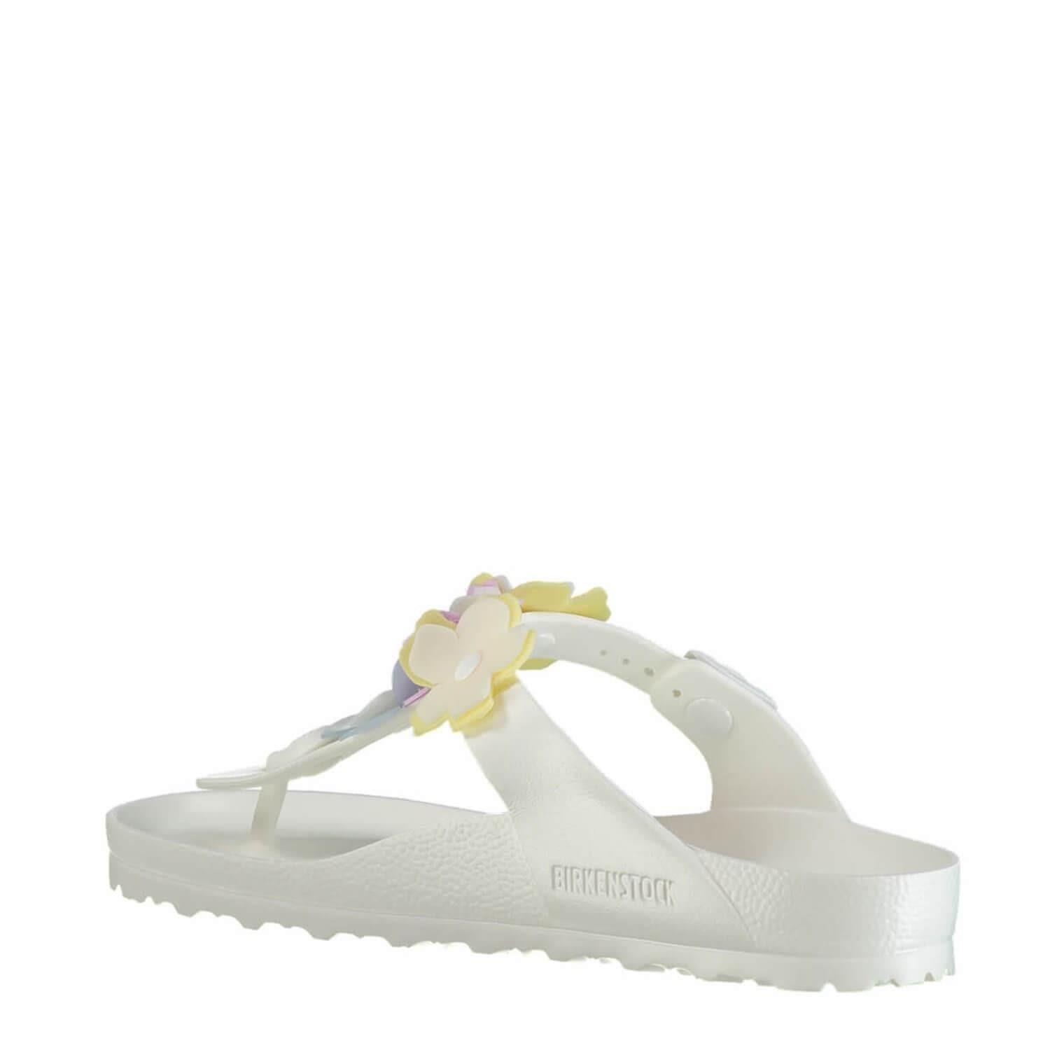 Birkenstock 1009226 Gizeh Eva Flower White Kadın Terlik