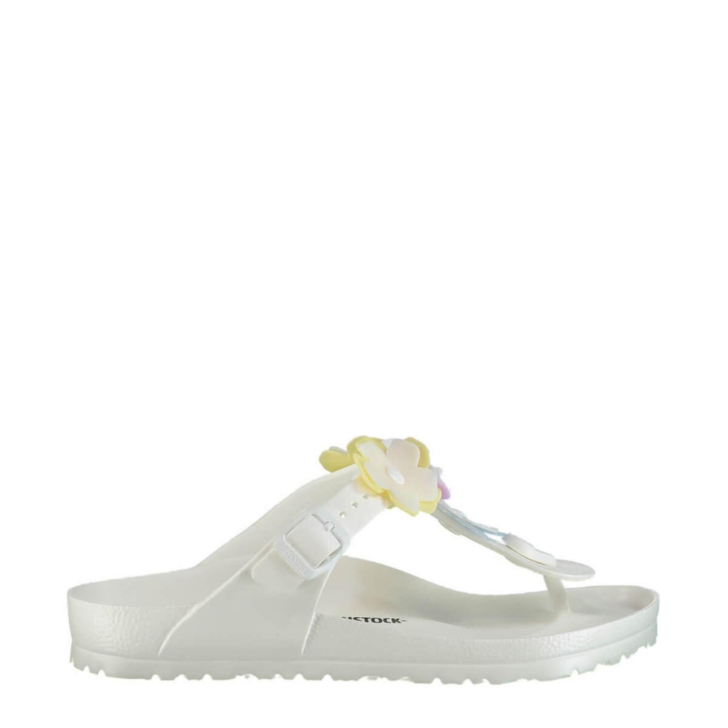 Birkenstock 1009226 Gizeh Eva Flower White Kadın Terlik