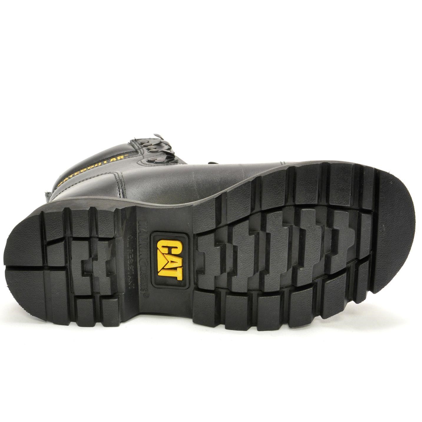 Caterpillar Alaska Black Deri Erkek Bot