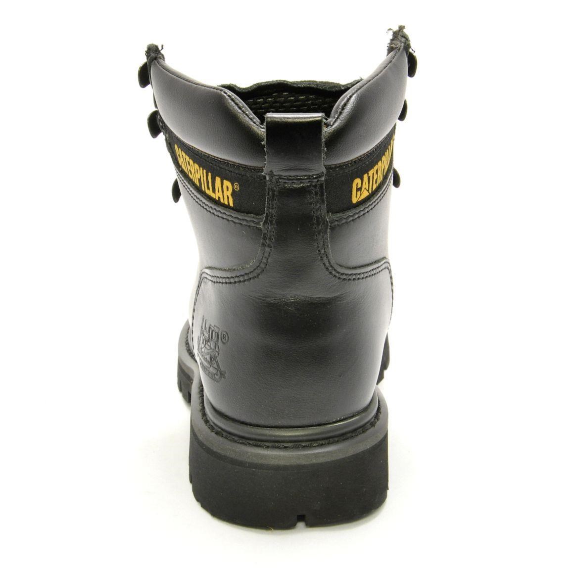 Caterpillar Alaska Black Deri Erkek Bot