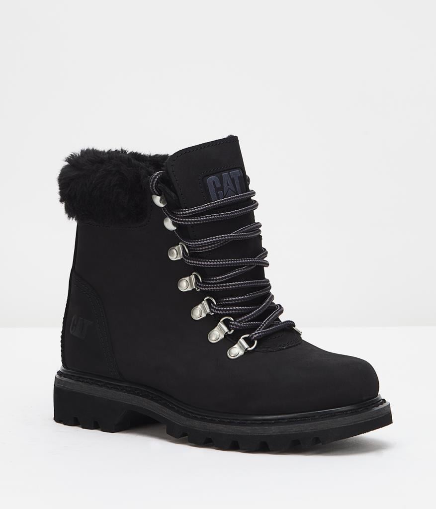Caterpillar illinois Black Nubuk Kadın Bot