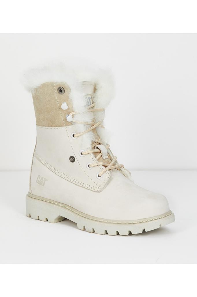 Caterpillar Utah Fur Beige Nubuk Kadın Bot