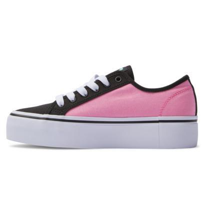 DC Shoes ADJS300280 Manual Platform Black/Crazy Pink/Turquoise Kadın Sneaker