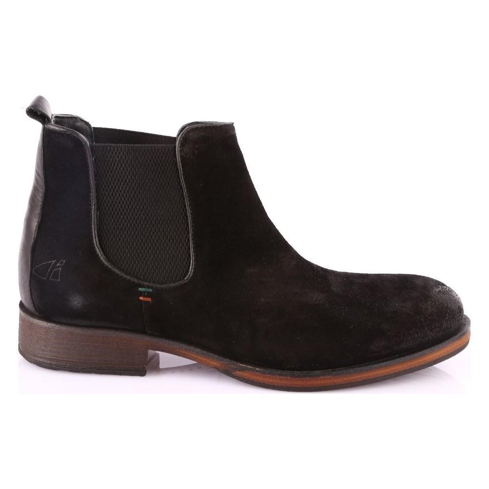 FreeFoot 3601-1 Siyah Süet Çekme Bot