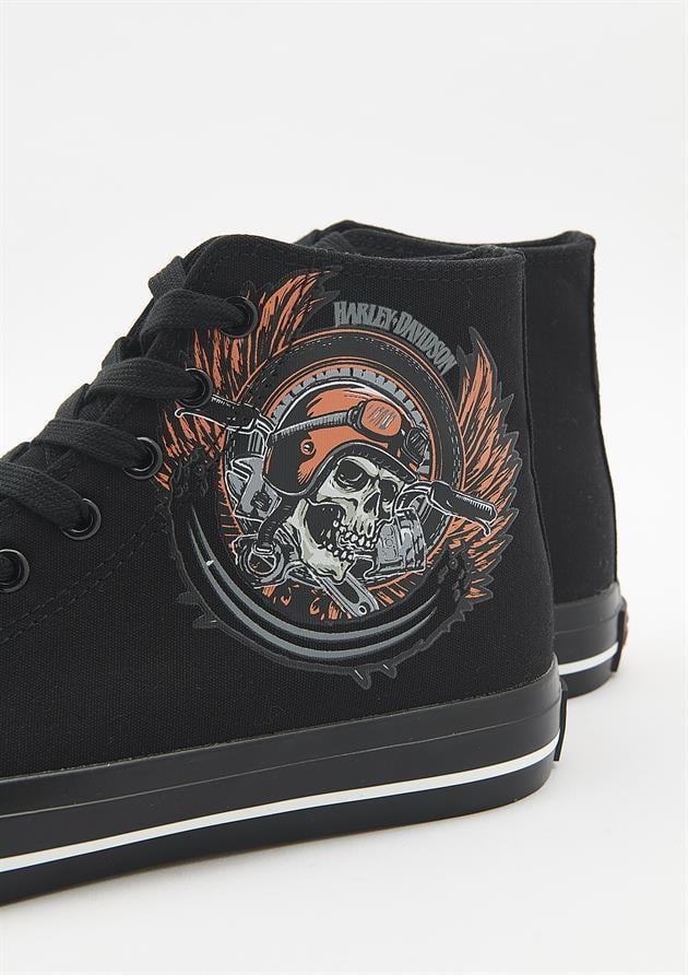 Harley Davidson 023M100358 Pittsburgh Black Erkek Sneaker