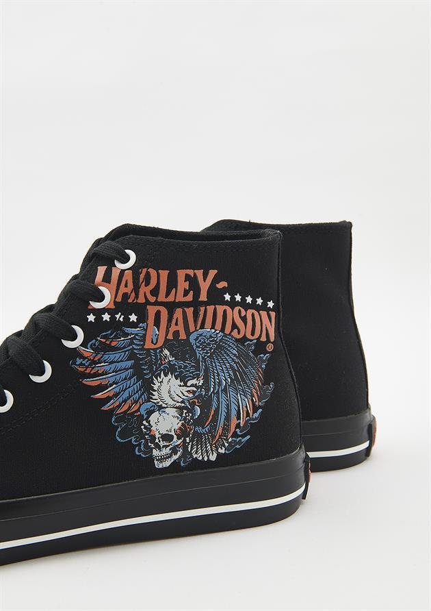 Harley Davidson 023M100359 Phoenix Black Erkek Sneaker