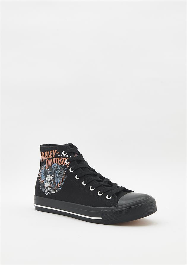 Harley Davidson 023M100359 Phoenix Black Erkek Sneaker