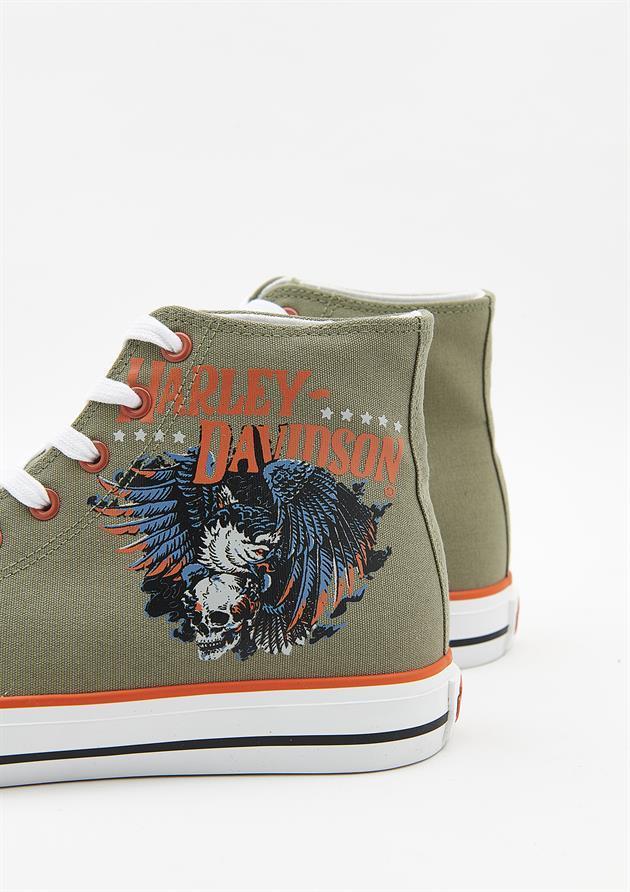 Harley Davidson 023M100359 Phoenix Khaki Erkek Sneaker