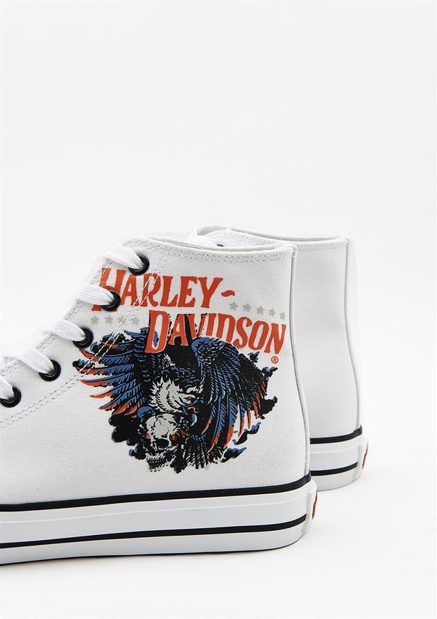 Harley Davidson 023M100359 Phoenix White Erkek Sneaker