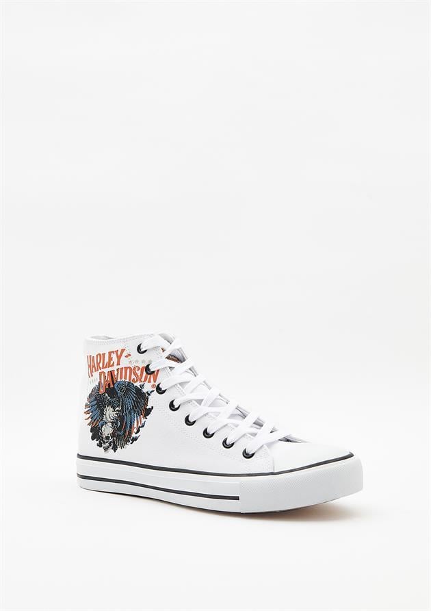 Harley Davidson 023M100359 Phoenix White Erkek Sneaker
