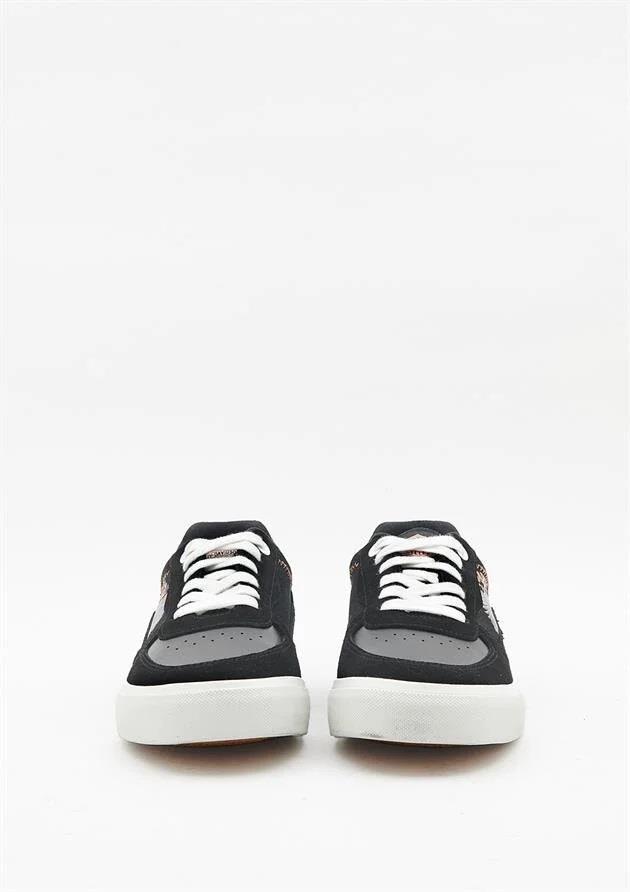 Harley Davidson 023M100380 Orlando Black Tekstil/Deri Erkek Sneaker