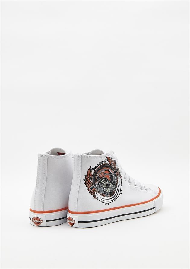 Harley Davidson 023Z100150 Pittsburgh White Kadın Sneaker