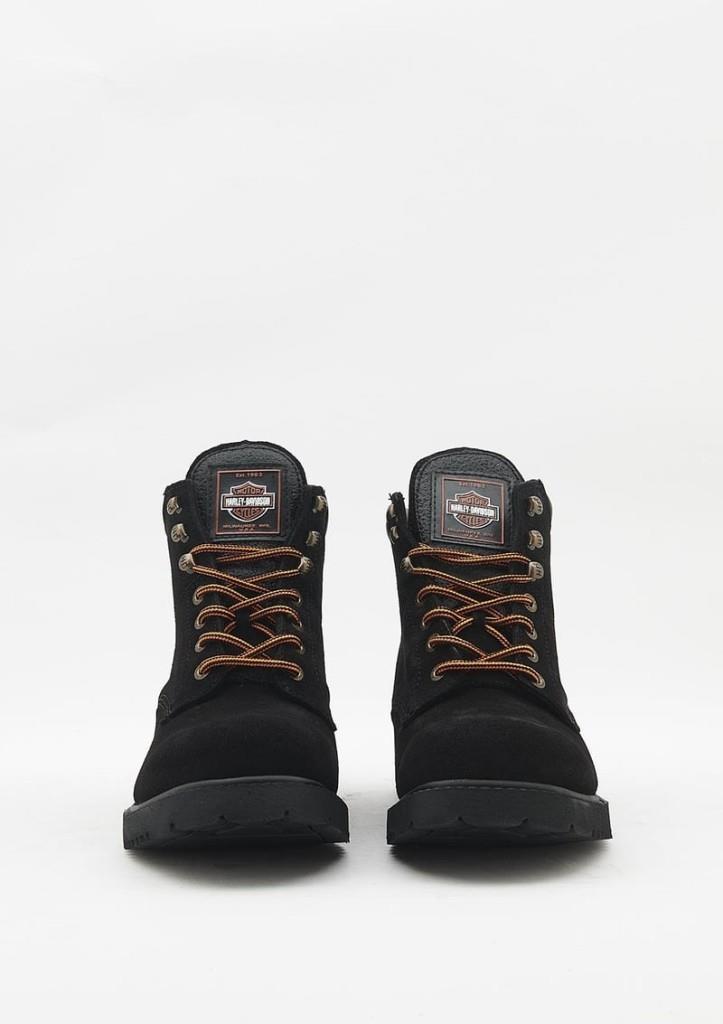 Harley Davidson 556 Mid Black Süet Erkek Bot