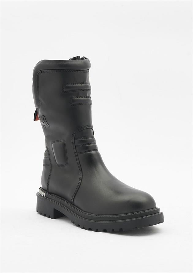 Harley Davidson Appenzell Black Deri Kadın Bot