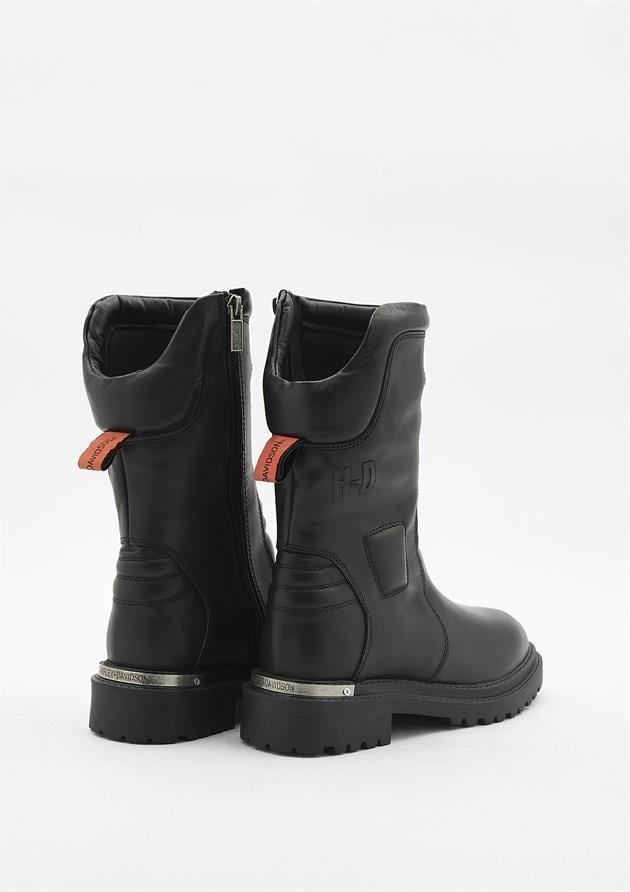 Harley Davidson Appenzell Black Deri Kadın Bot