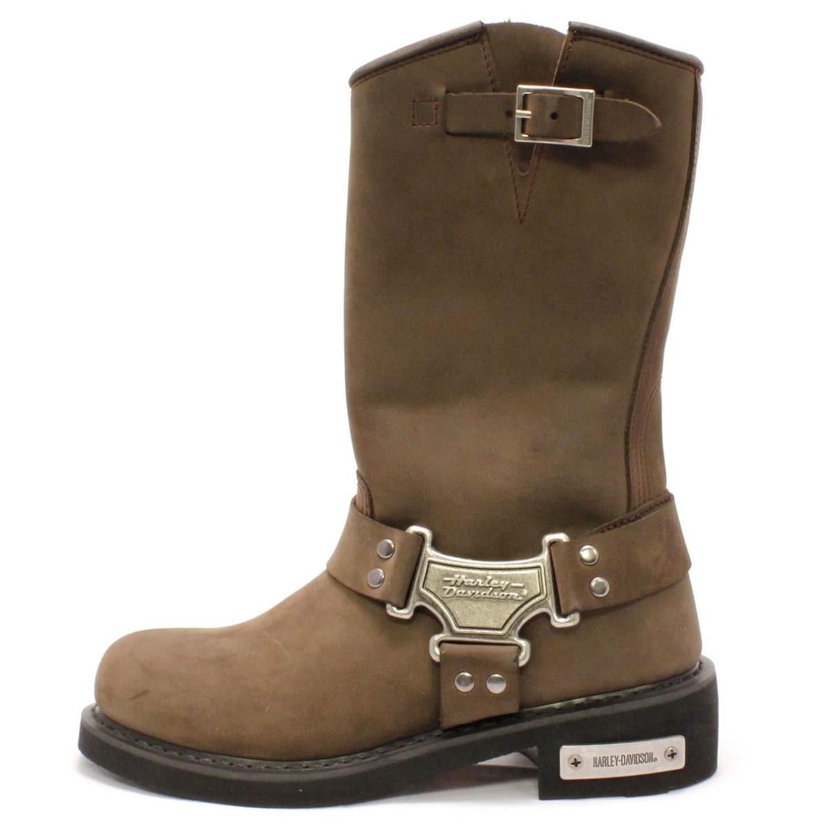 Harley Davidson Bailey Dark Brown Nubuk Erkek Çizme