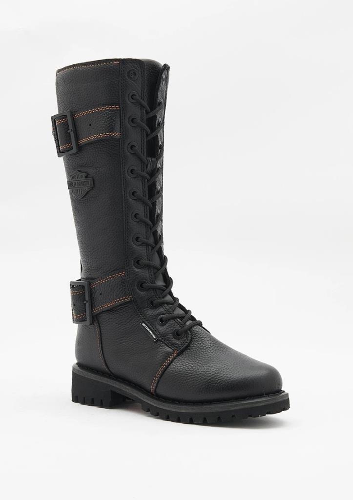Harley Davidson Belhaven Waterproof Black Kadın Çizme