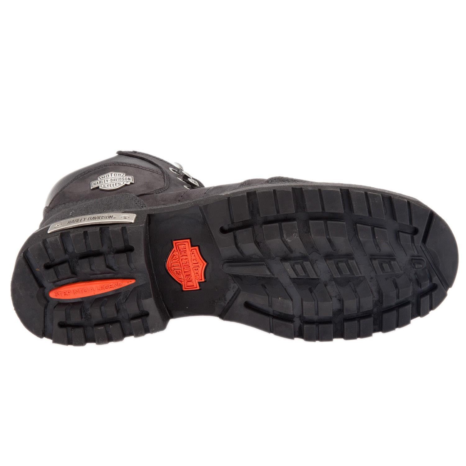Harley Davidson Clemente Black Crazy Deri Erkek Bot
