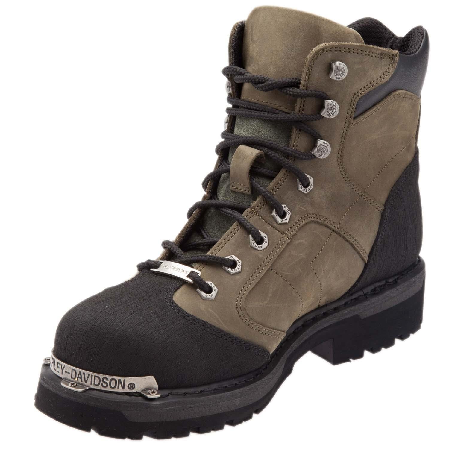 Harley Davidson Clemente Grey Crazy Deri Erkek Bot