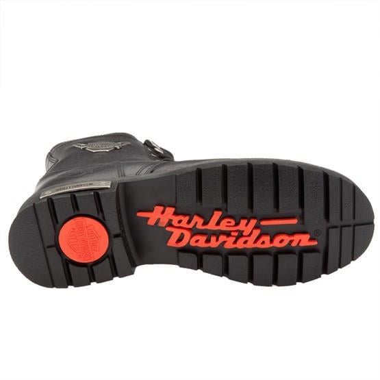 Harley Davidson Colmar Black Baskılı Deri Kadın Bot