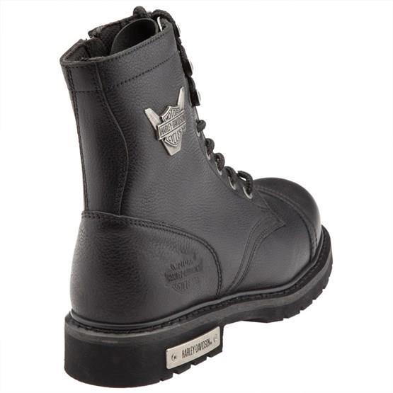 Harley Davidson Colmar Black Baskılı Deri Erkek Bot